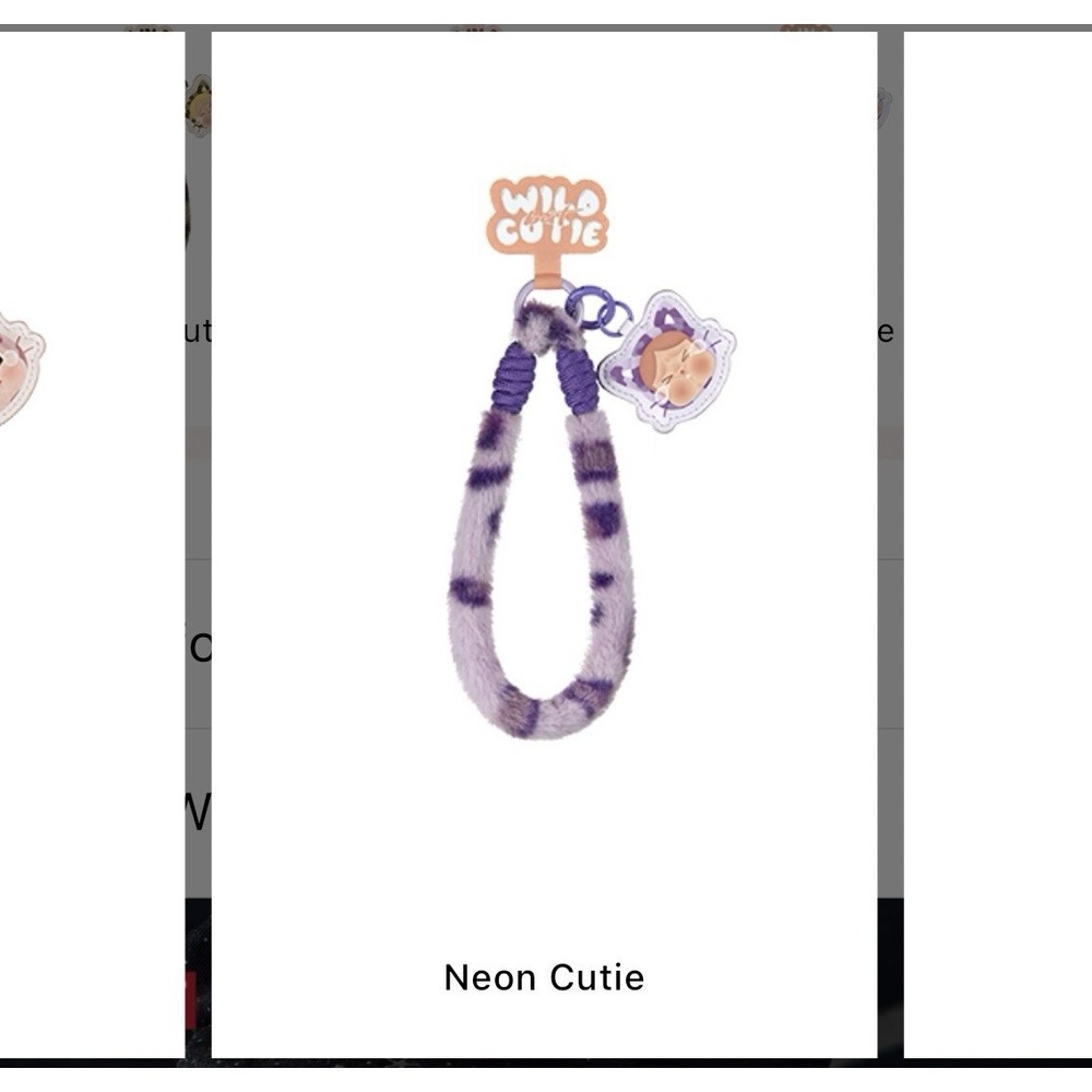 POPMART PopNow Wild But Cutie Phone Charm, Neon Cutie
